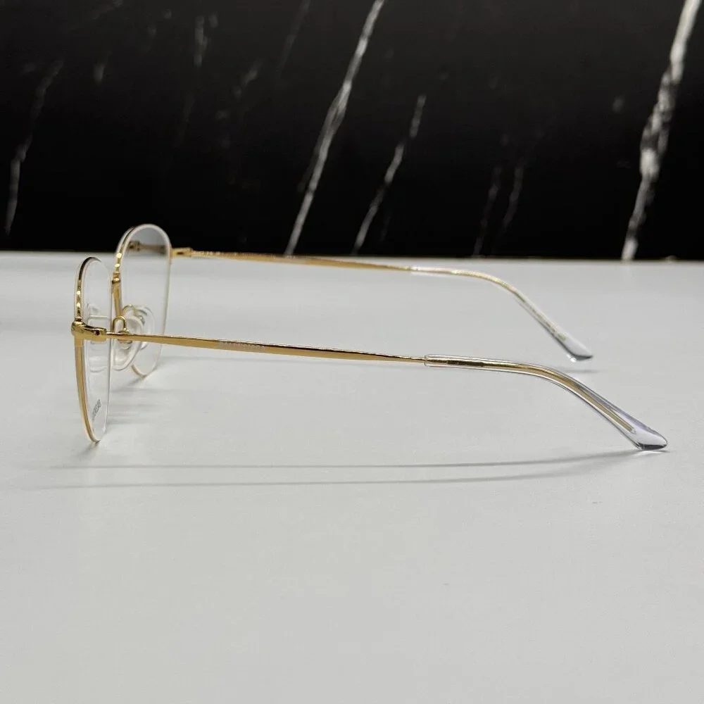 NEW BALENCIAGA BB0034O 003 CAT EYE GOLD WOMEN EYEGLASSES BALENCIAGA